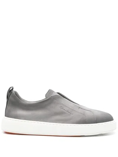 Santoni Victory Sneakers In Grey