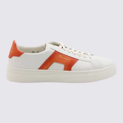 Santoni Sneakers White-orange