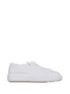 Santoni White Low-top Sneaker In Multi
