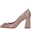 Santoni With Heel Beige In Beige Chari