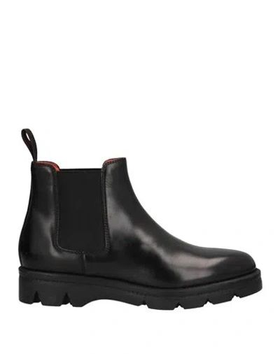Santoni Woman Ankle Boots Black Size 7 Soft Leather