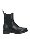 Santoni Ankle Boots Woman Ankle Boots Black Size 5.5 Leather In Black
