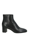 Santoni Halfrida Napa Zip Ankle Booties In Black