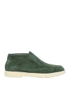 Santoni Woman Ankle Boots Dark Green Size 7.5 Leather