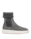Santoni Ankle Boots In Grey