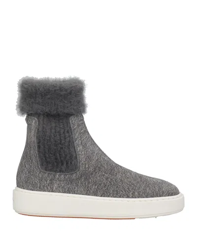 Santoni Ankle Boots In Grey