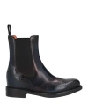 Santoni Woman Ankle Boots Midnight Blue Size 6.5 Leather