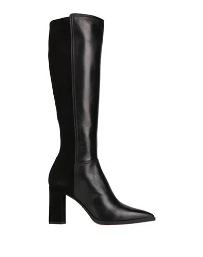Santoni Woman Boot Black Size 11 Leather