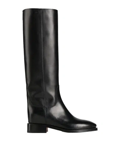 Santoni Woman Boot Black Size 7.5 Leather