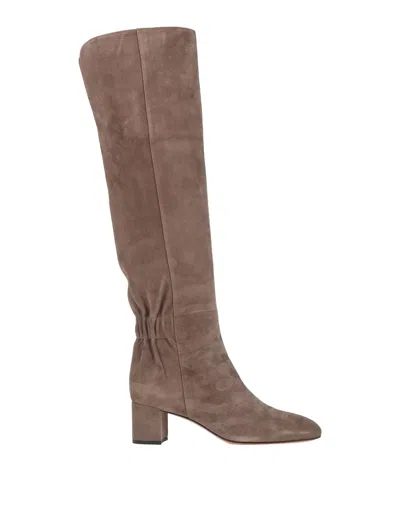 Santoni Knee Boots In Khaki