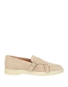Santoni Woman Loafers Beige Size 5 Soft Leather In Beige