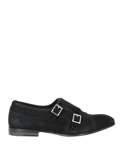 Santoni Woman Loafers Black Size 6 Soft Leather