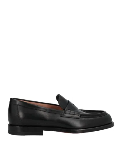 Santoni Loafers In Black