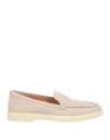 Santoni Slip-on Shoes With Round Toe And Rubber Sole In Pink