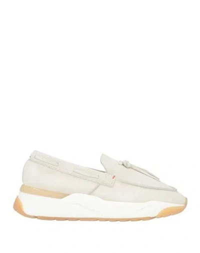 Santoni Woman Sneakers Light Grey Size 10 Soft Leather