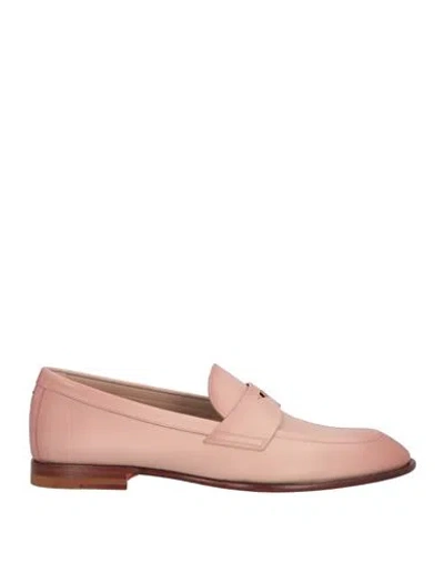 Santoni Woman Loafers Light Pink Size 8 Soft Leather