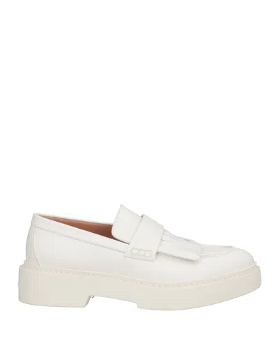 Santoni Loafers In White