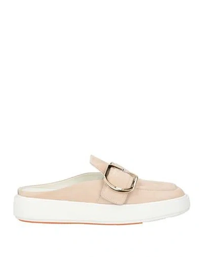 Santoni Woman Mules & Clogs Light Pink Size 10 Leather