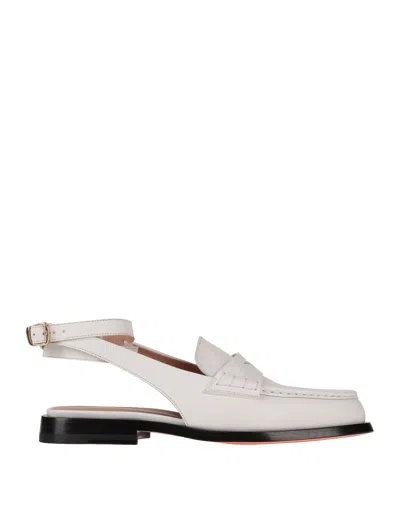 Santoni Woman Mules & Clogs White Size 6 Soft Leather