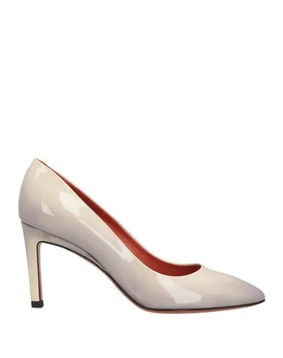 Santoni Woman Pumps Beige Size 8 Leather
