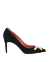 Santoni Woman Pumps Black Size 6.5 Leather
