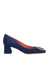 Santoni Woman Pumps Bright Blue Size 7.5 Leather