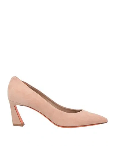 Santoni Woman Pumps Pink Size 8 Leather