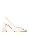 Santoni Woman Pumps White Size 7 Leather