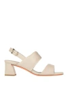 Santoni 60mm Double-strap Slingback Sandals In Beige