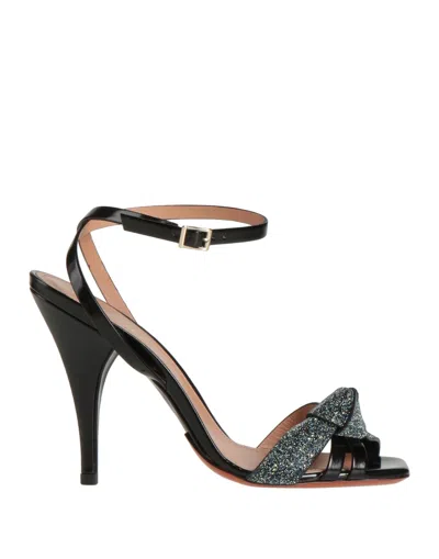 Santoni Sandals In Black