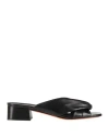 Santoni Woman Sandals Black Size 7 Leather
