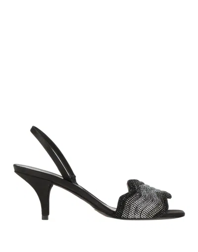 Santoni Sandals In Black
