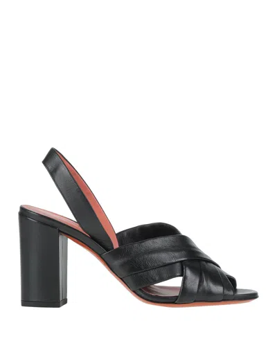 Santoni Sandals In Black