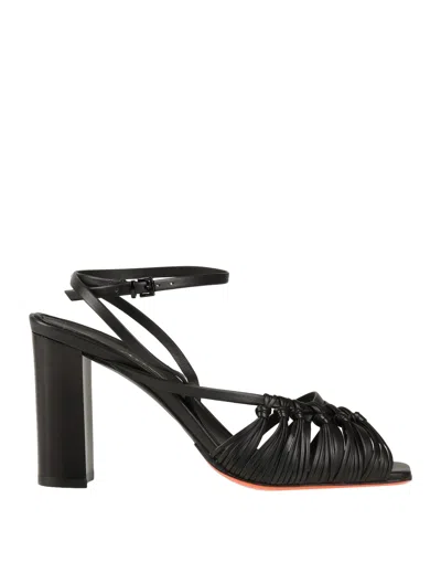 Santoni Sandals In Black