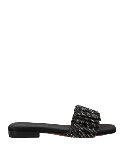Santoni Sandals In Black