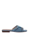 Santoni Sandals In Blue