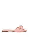 Santoni Woman Sandals Light Pink Size 6.5 Soft Leather