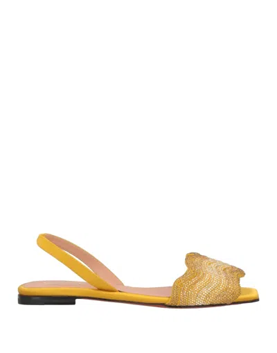 Santoni Sandals In Yellow
