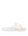 Santoni Woman Sandals White Size 6 Rubber