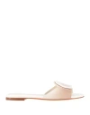Santoni Woman Sandals White Size 8 Leather