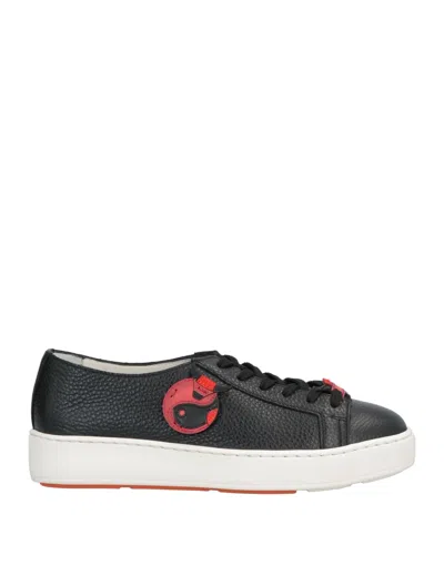 Santoni Sneakers In Black