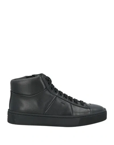 Santoni Woman Sneakers Black Size 5.5 Leather