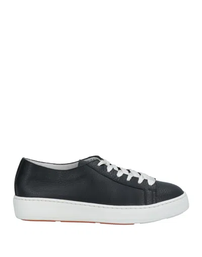 Santoni Sneakers In Black