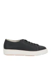 Santoni Woman Sneakers Black Size 8 Leather