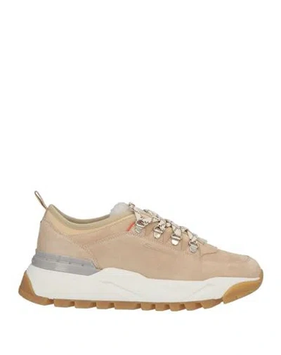 Santoni Woman Sneakers Blush Size 8.5 Leather In Pink
