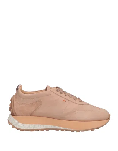 Santoni Sneakers In Beige