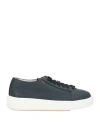 Santoni Sneaker Made Of Tumbled Leather In Burgundy
