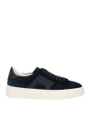 Santoni Sneakers  Woman Color Black In Midnight Blue