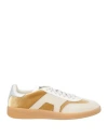 Santoni Women's Gold And Beige Velvet In Yellow