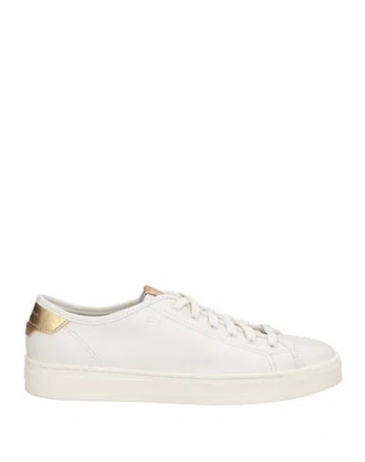 Santoni Woman Sneakers Off White Size 7 Leather
